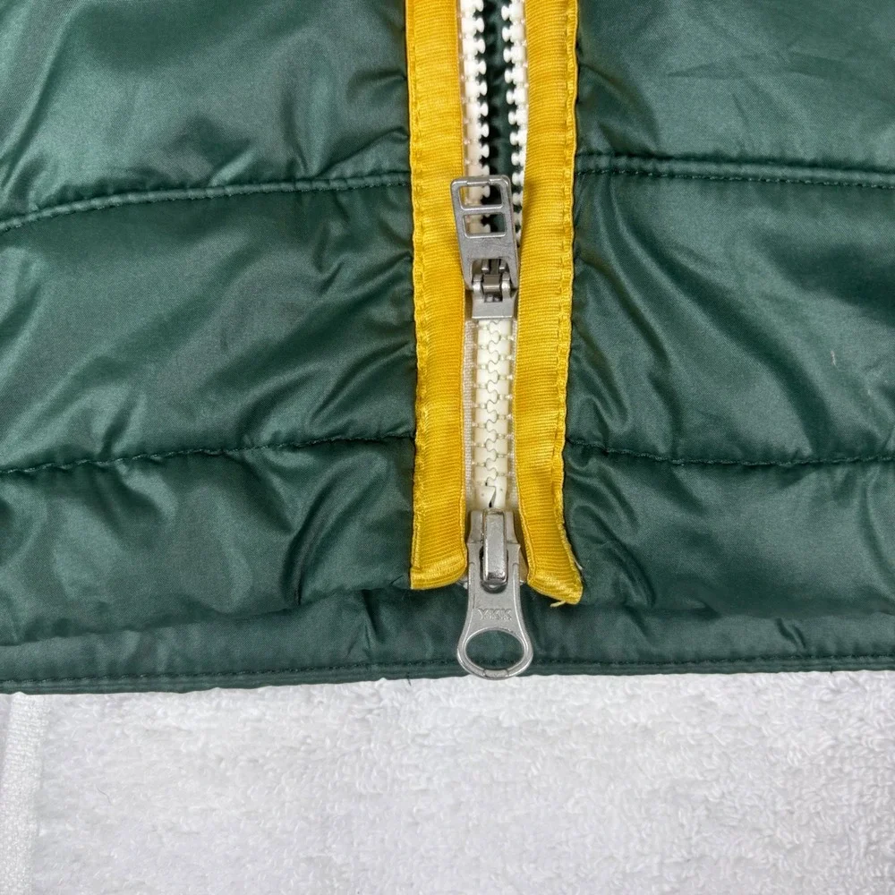 Nike Hooded Puffer Ski Jacket Mens Large‎ Color Block Green Yellow Red Full Zip - Picture 11 of 15